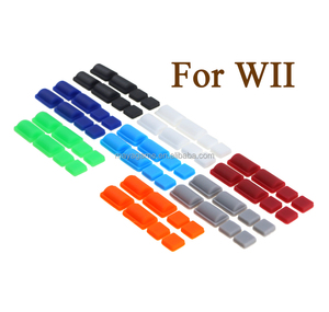 ニンテンドーWIIコンソール滑り止めダストカバー用の交換用8in1シリコン滑り止めラバーフィートカバーセット - Product Image 1