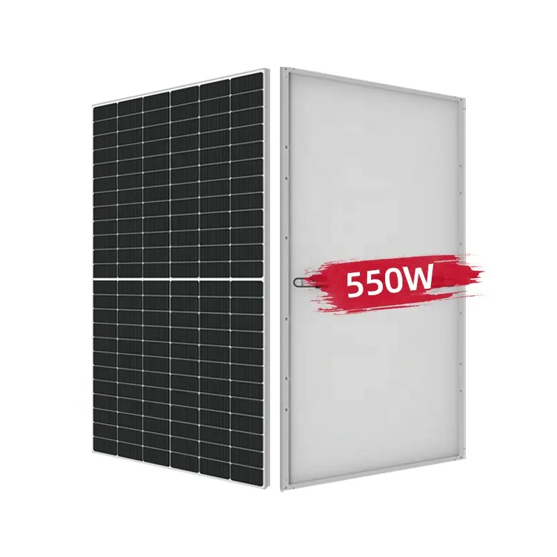 Zonne-Energie Panelen 550 Watt Hoge Efficiënte Mono 550 W Fotovoltaïsche Paneel Zwarte Zonnepanelen