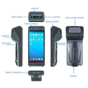 XT8980A Handheld <strong>QR</strong> <strong>Scanner</strong> Bar <strong>Code</strong> <strong>Scanner</strong> Terminal with Printer - Product Image 4