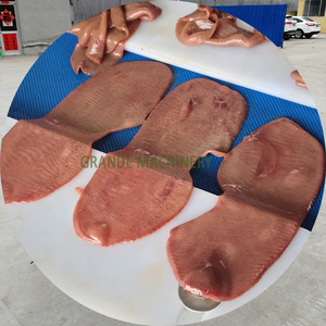 40厘米宽皮带片状猪肉切肉机鸡胸肉海鲜卧式切肉机价格 - Product Image 2