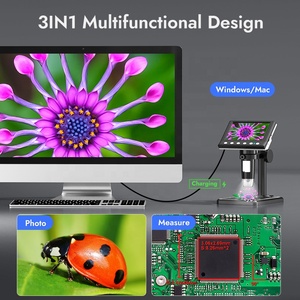 Microscopio USB Digital de suministro de fábrica con soporte de succión 1000X 4,3 pulgadas Microscopio de medición usado para reparación móvil - Product Image 5