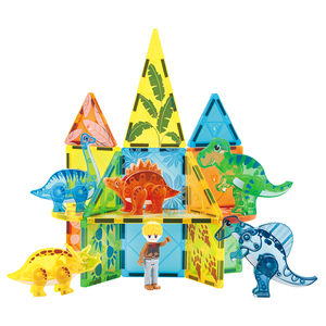 Desafía a los niños de muchas maneras Dinosaurio Animal Bosque detalle mágico cavar diferentes formas de bloques de construcción Bloques de construcción - Product Image 6
