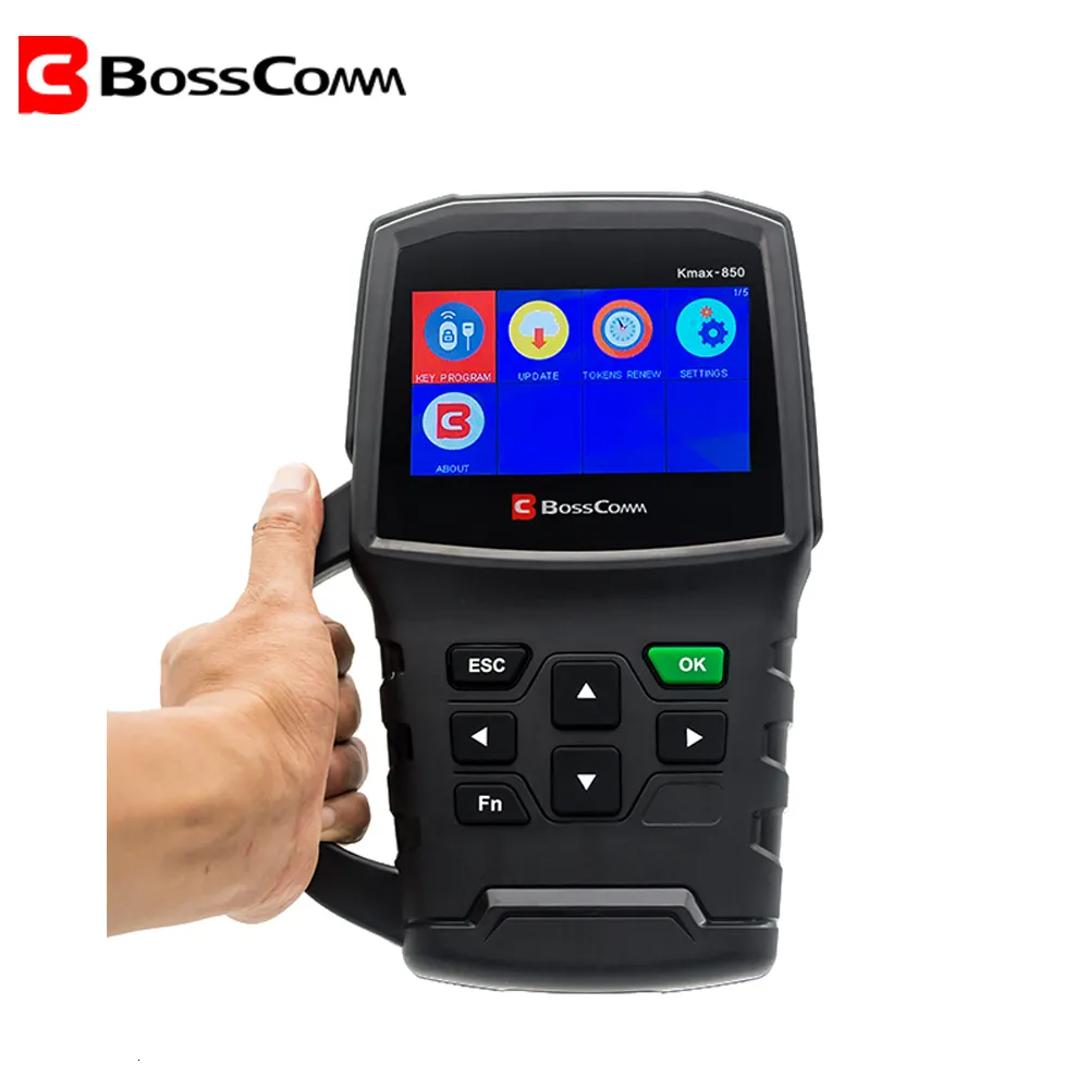 BOSSCOMM KMAX-850 oto araba anahtar programcısı-aracı çilingir Automotivo OBD2 Immobilizer tarayıcı anahtar programlama aracı