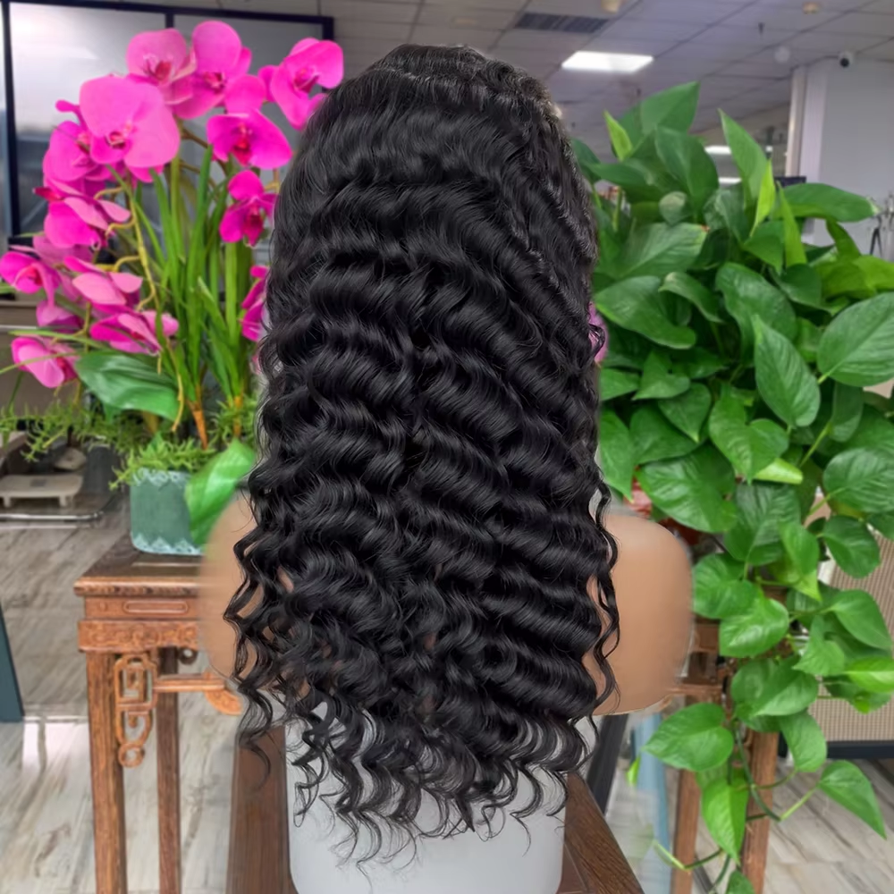 Perruques de cheveux humains 1b# Lâche et profond