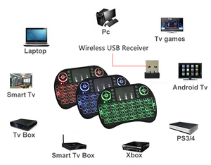 2,4G Raspberry PI mini teclado inalámbrico para PC/Pad/ Android TV caja/caja de frambuesa pi
