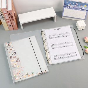 दस्तावेज़ स्टेशनरी आपूर्ति फ़ाइल फ़ोल्डर के लिए कस्टम लोगो कार्यालय टॉपलोडर शीट संगीत स्कोर भंडारण पुस्तक बाइंडर पीपी ए4 ओ रिंग - Product Image 4