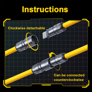 WEKOME 2025新设计4合1数据线Type-C硅胶USB C 65w快速充电手机锌合金多重充电 - Product Image 4