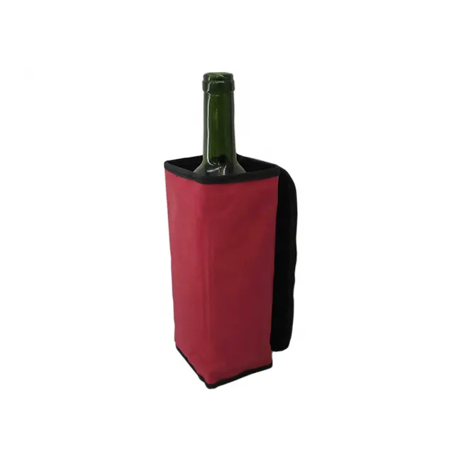 Yalıtımlı soğutucu kılıf şarap soğutucu buz paketi alkol isıtıcı şişe Chiller kollu naylon uzun süre buz için soğuk içecekler tutmak