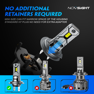 Novsight H712000ルーメン明るい車の<span class=keywords><strong>LED</strong></span>ライト6500K白色<span class=keywords><strong>LED</strong></span>ヘッドライトH7Ledヘッドライト (カーアクセサリー用)
