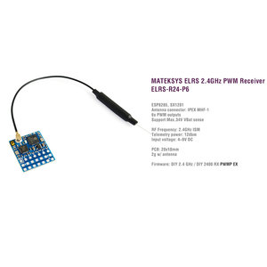 R24-P6 2.4G 6Ch Pwm alıcı 3.0 Vbat gerilim anlamda Elrs-R24-P6 Rc uçak sabit kanat için - Product Image 5