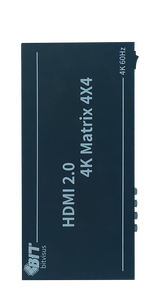 Bitvisus-Controlador de audio e iluminación profesional DVI/TCP/IP a HDMI 4X4, matriz de pared de vídeo de conmutación de medios rápidos