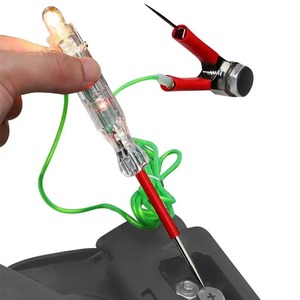 Probador de circuito eléctrico automotriz 6V-24V DC Probador de circuito automotriz Probador de fusibles de luz de prueba LED con pinza de cocodrilo y sondas - Product Image 1