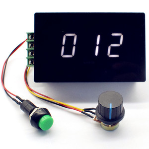 Taidacent 30A Motore RPM Meter Display Digitale Continuo A Velocità Variabile di Controllo Interruttore per DC Motore Elettrico Regolatore di Velocità PWM - Product Image 5