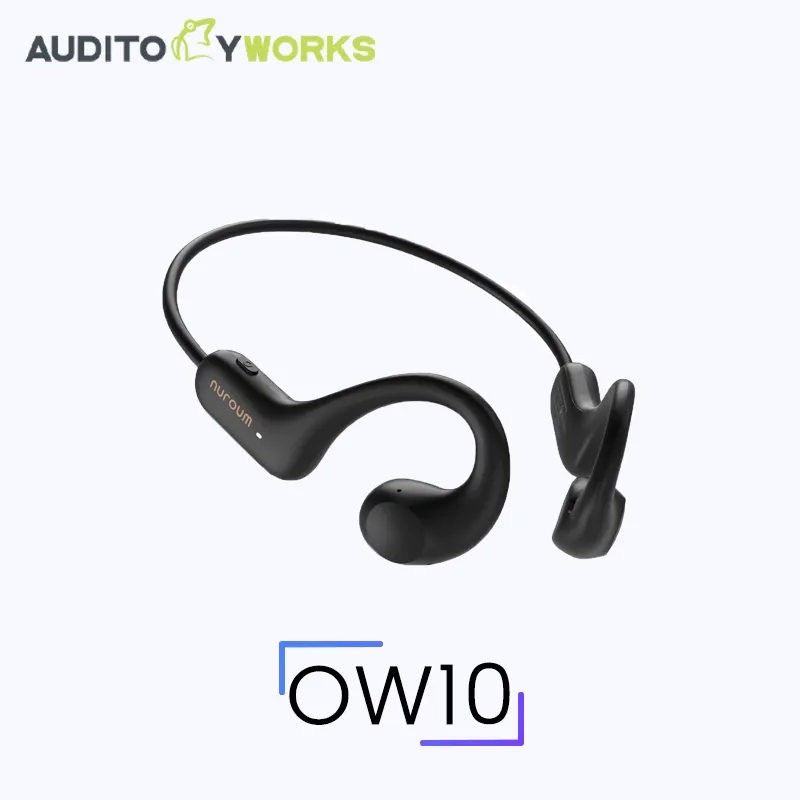 Nearidade Bluetooth Open-Ear Stereo Bass Headset Over Ear Headphones Fone de ouvido sem fio Air Condução