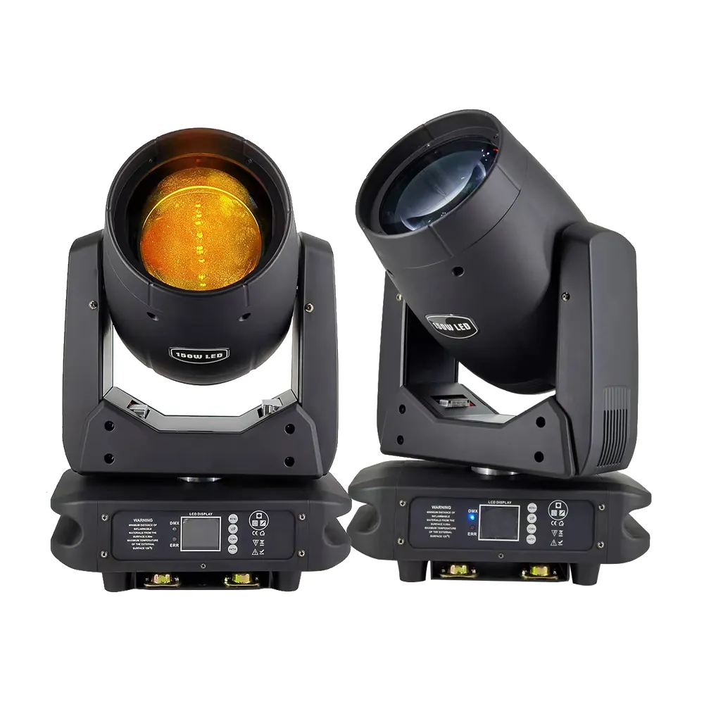 RTF Novo 150w spot movendo cabeça luz 3pin dmx controle lâmpada Ângulo de Feixe LED movendo cabeça para DJ teatro discoteca