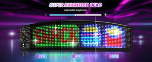Scrolling-Nachrichten LED-Matrix-Panel Drahtlos programmier bares flexibles LED-Zeichen-Display Cool Evil Eyes Flexibles weiches LED-Panel - Product Image 3