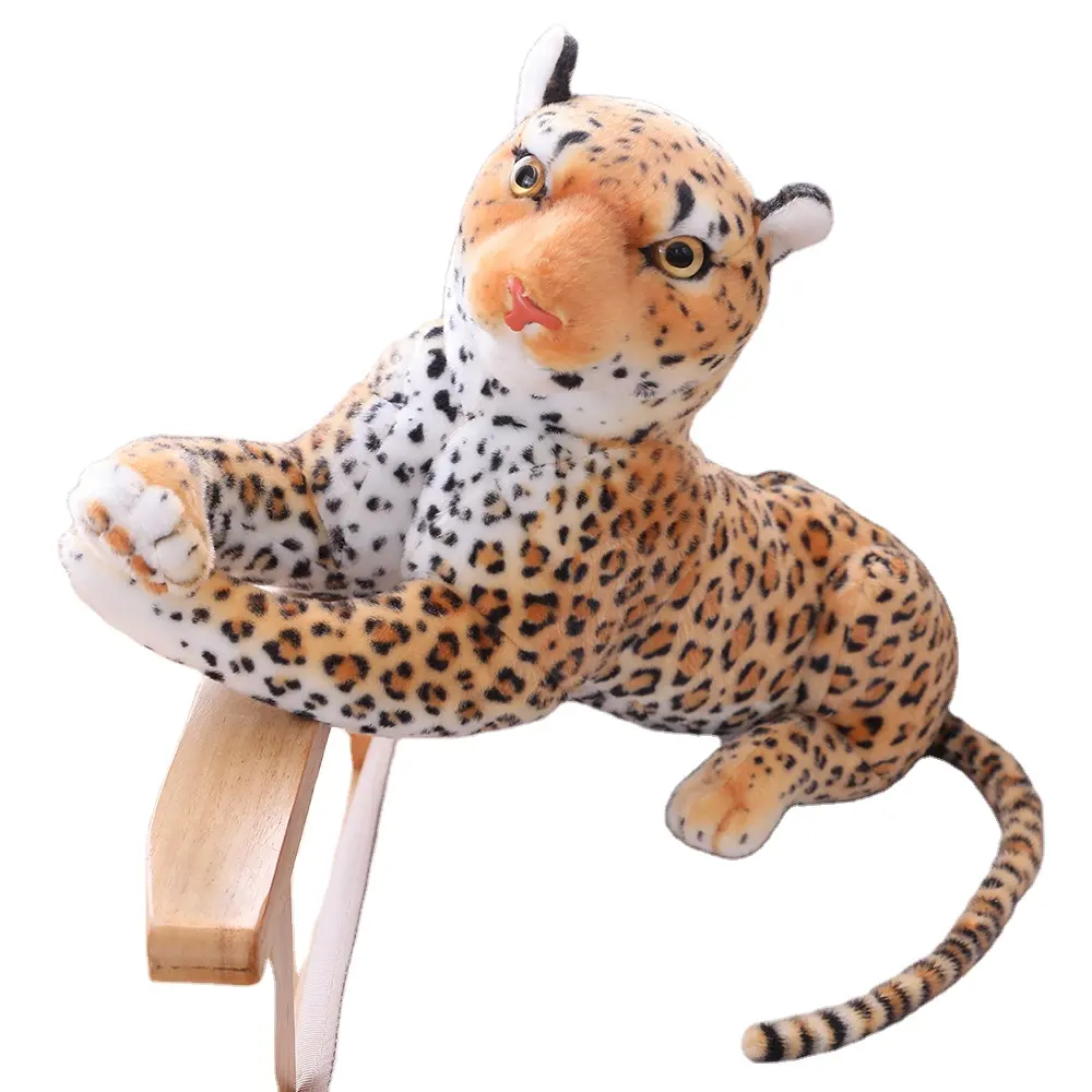 Atacado ponto educacional para crianças 30/40/50 cm brinquedos de leopardo brinquedos de pelúcia personalizados para máquina de garra
