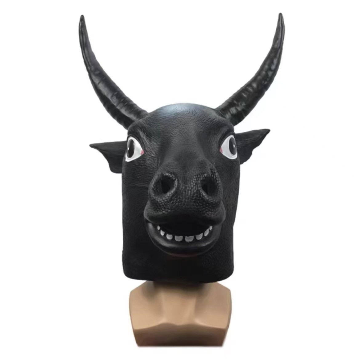 Testa di mucca nera