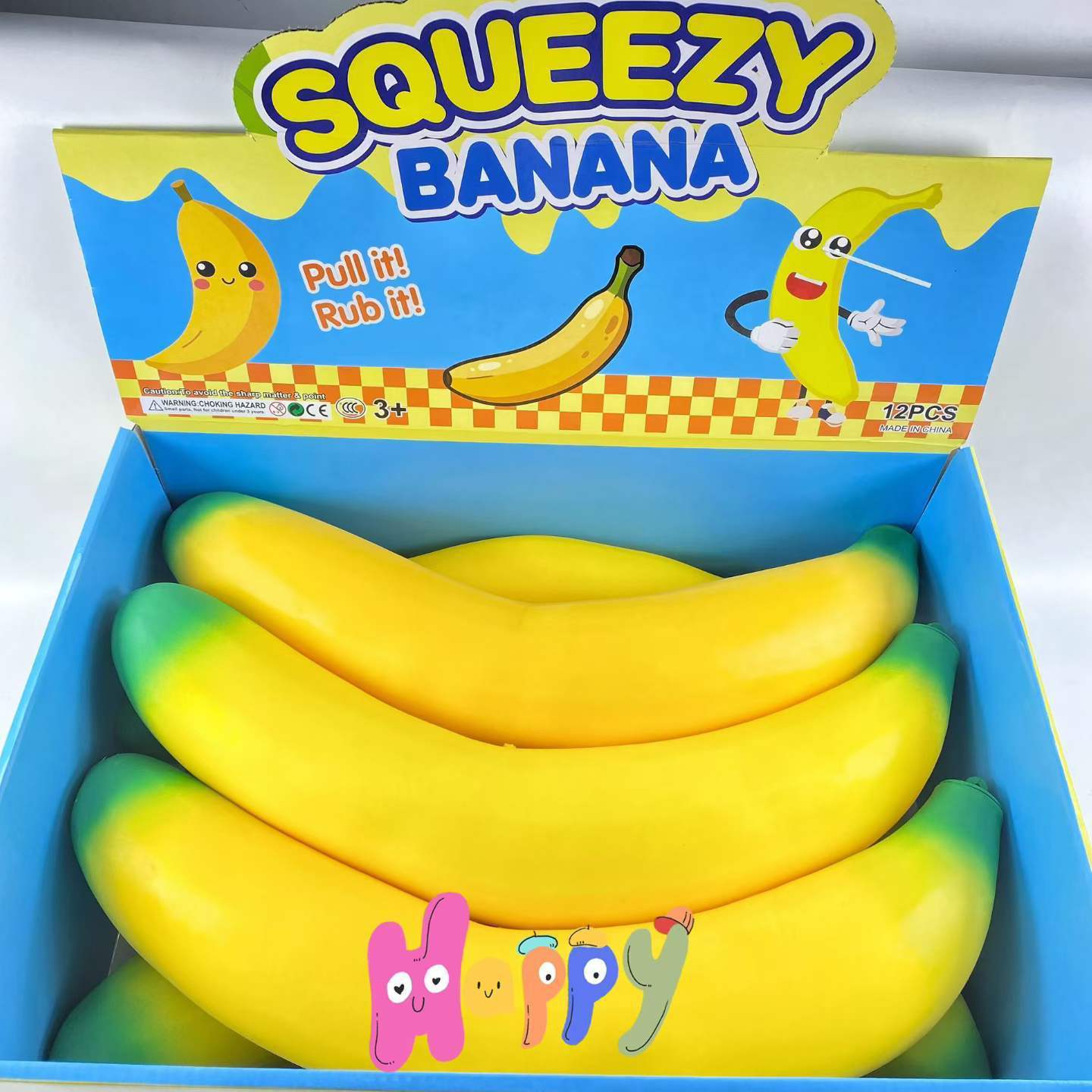 Simulated banana squeeze toy-boxed-45 cm