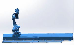Riel de pista deslizante de tierra con brazo robótico completamente cerrado para soldadura paletizado robot fresadora cnc de 7 ejes - Product Image 2