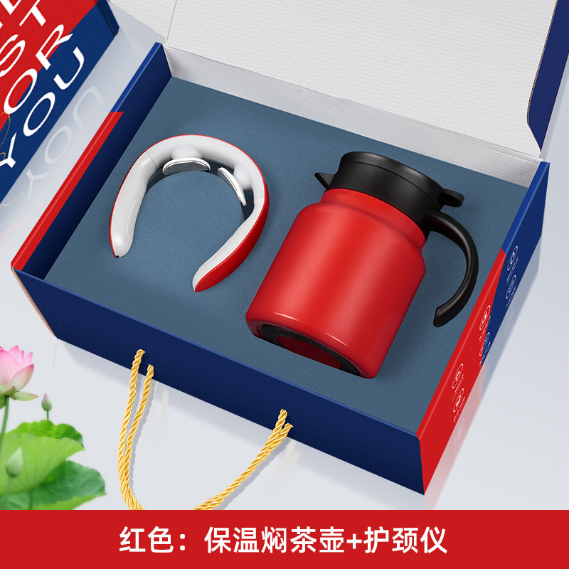 Neck massager teapot, red