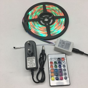 24Key RGB denetleyicisi ile 2835 DC12V dim 8mm Outdoor açık RGB LED şerit seti - Product Image 5