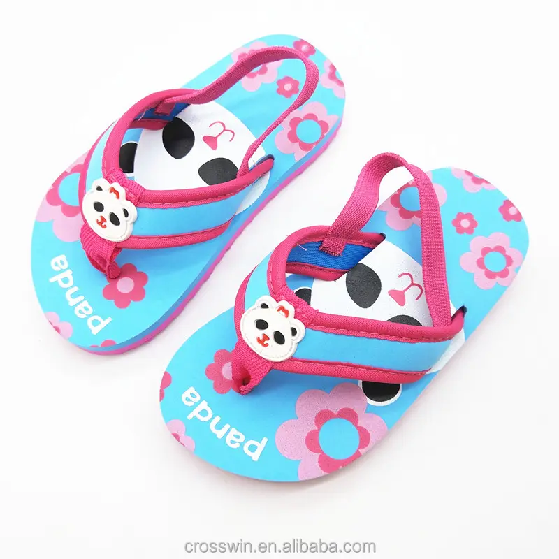 Nuevas sandalias antideslizantes de playa de verano para niñas y niños, sandalias de gelatina EVA, bonitos zapatos de moda de verano con estampado personalizado para niños