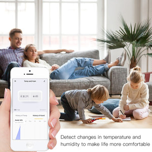 Tuya Smart ZigBee Sensor inteligente de temperatura y humedad alimentado por batería ZigBee Smart Home Security con la aplicación Tuya Smart Life - Product Image 5