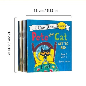 12 kitap Cat kedi ben İngilizce resim öğrenme Phonics okuyabilir hikaye kitabı çocuklar CVC kelimeler kısa sesli harf uzun sesli kelime - Product Image 3