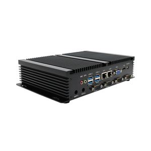 Fanless תעשייתי מיני pc win7 xp לינוקס 12v מוטבע תיבת מחשב celero 1007u מחשב זעיר