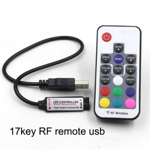 РЧ беспроводной RGB Led контроллер DC5-24V 17 ключ дистанционного управления Мини светодиодный контроллер - Product Image 3