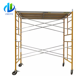 Tianjin cassaforma in acciaio tubo impalcatura layher h ponteggio telaio impostato su ruote prezzo di ponteggi per metro quadrato in vendita - Product Image 6