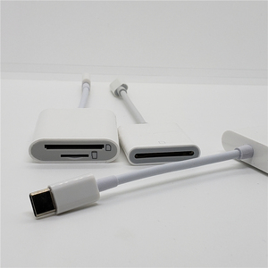 C型sd卡读卡器4 3合1 USB C型USB 2.0 OTG读卡器适配器，适用于iphone IOS 8引脚Mirco TF SD存储卡读卡器 - Product Image 5