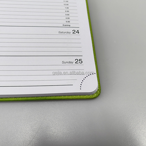 Customizzazione del produttore in pelle con copertina rigida journal planner Calendar pad cover Pu con quaderni rilegati elastici - Product Image 6
