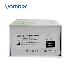 طقم اختبار الكورونا الفيروس والكوليسيفيرس والهربس والبانليوكوبينيا FPLV/FHV/FCV/FCOV/TOXO من الكشف على البطاطا الخفيفة للقطط مجموعة كيمبيو إليسا - Product Image 5