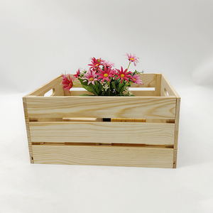 Hot bán Quà Tặng tùy chỉnh trang chủ trang trí gỗ lưu trữ container giá rẻ thùng gỗ bán buôn pinewood Crate - Product Image 4