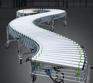 Transportador de rodillos de acero de alta calidad para carga y descarga de contenedores Neumático accionado por potencia para plantas de fabricación