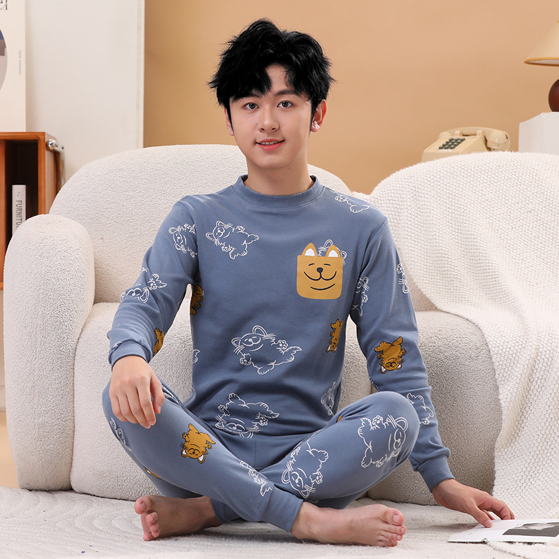 Pocket-autumn pants) middle collar pocket bear