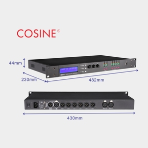 El mejor sistema de sonido Entrada de 2 vías Procesamiento de audio de 4 salidas Sistema de gestión de altavoces Procesamiento profesional de audio