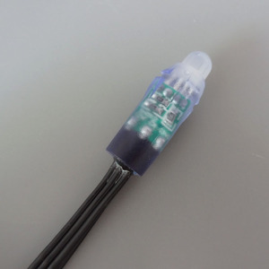 Alambre negro redondo LED pixel node, alambre DC12V 12mm ws2811 IC, 50 Uds. Por cadena - Product Image 3