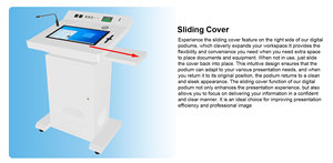 Đa Phương Tiện OEM Xách Tay 21.5 Inch Dual-Màn Hình Kỹ Thuật Số Tương Tác Thông Minh Bục Kỹ Thuật Số Giảng Cho Hội Nghị Lớp Học - Product Image 3