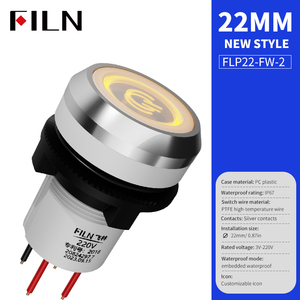 22mm Ip68 Waterproof Touch Stainless Steel <strong>Switch</strong> Led Latching <strong>on</strong> <strong>Off</strong> <strong>Piezo</strong> <strong>Switch</strong> Momentary Lamp Push Button <strong>Switch</strong> for Light - Product Image 5
