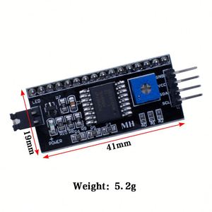 IIC I2C TWI SPIシリアルインターフェースボードポート1602 2004 LCD LCD1602アダプタープレートLCDアダプターコンバーターモジュールPCF8574 - Product Image 5