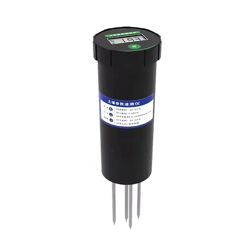 Detector de valor EC de pH del suelo, sensor de medidor de temperatura y humedad del suelo, 1: 2