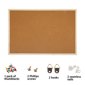 Özel fabrika ahşap ahşap çatkı duvar monte bülten Pin uyarı Corkboards mesaj mantar kurulu bülten panoları - Product Image 3