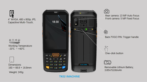 Zebra Honeywell-Producto usado en stock, PDA resistente IP68 con teclado físico de 26 teclas, Android 13, escáner de código de barras - Product Image 5