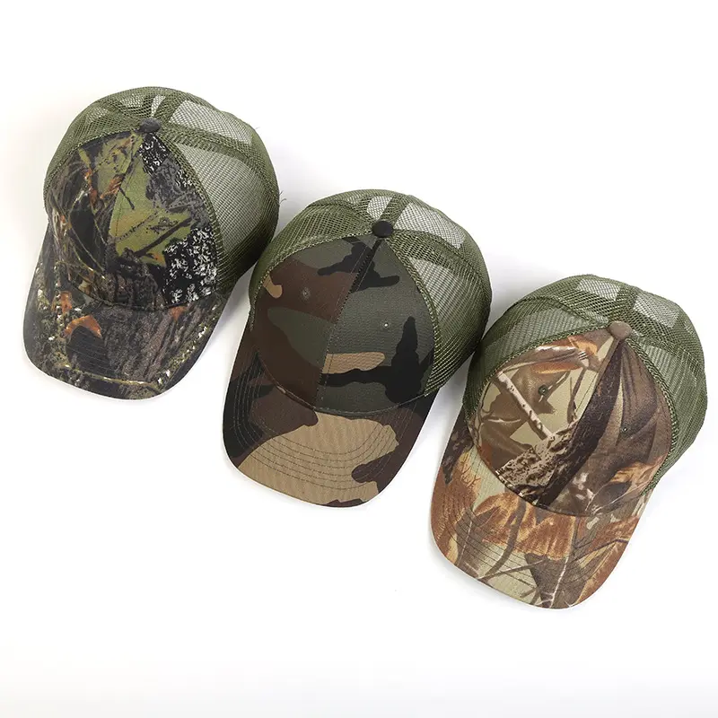 A1862 Bionico Cotone Camuffamento All'aperto Trucker Cap Sole Tie Dye Estate Hunter Cappello Con Visiera Camo Berretto Da Baseball Della Maglia Cappelli di Sport