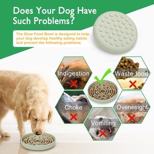 BPA cấp thực phẩm miễn phí Silicone chậm ăn hút mạnh mẽ chó nhỏ beed thực phẩm bát - Product Image 3