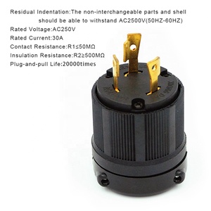 30A発電機プラグツイストロック125/250V NEMA L6-30Pピンオスプラグ交換用オスプラグ