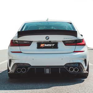 ชุดคิตตัวถังทำจากคาร์บอนไฟเบอร์สำหรับ BMW 3 Series,ชุดสปอยเลอร์ข้างตัวกระจายแสงด้านหน้าและด้านหลังสไตล์ CMST ปี G20 - Product Image 5